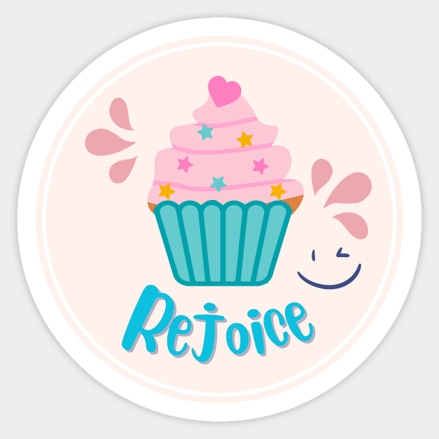 Rejoice - Bible verse gift Sticker by S K